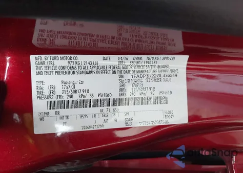 2016 Ford Focus Titanium из США, поврежденный, VIN 1FADP3N22GL330519